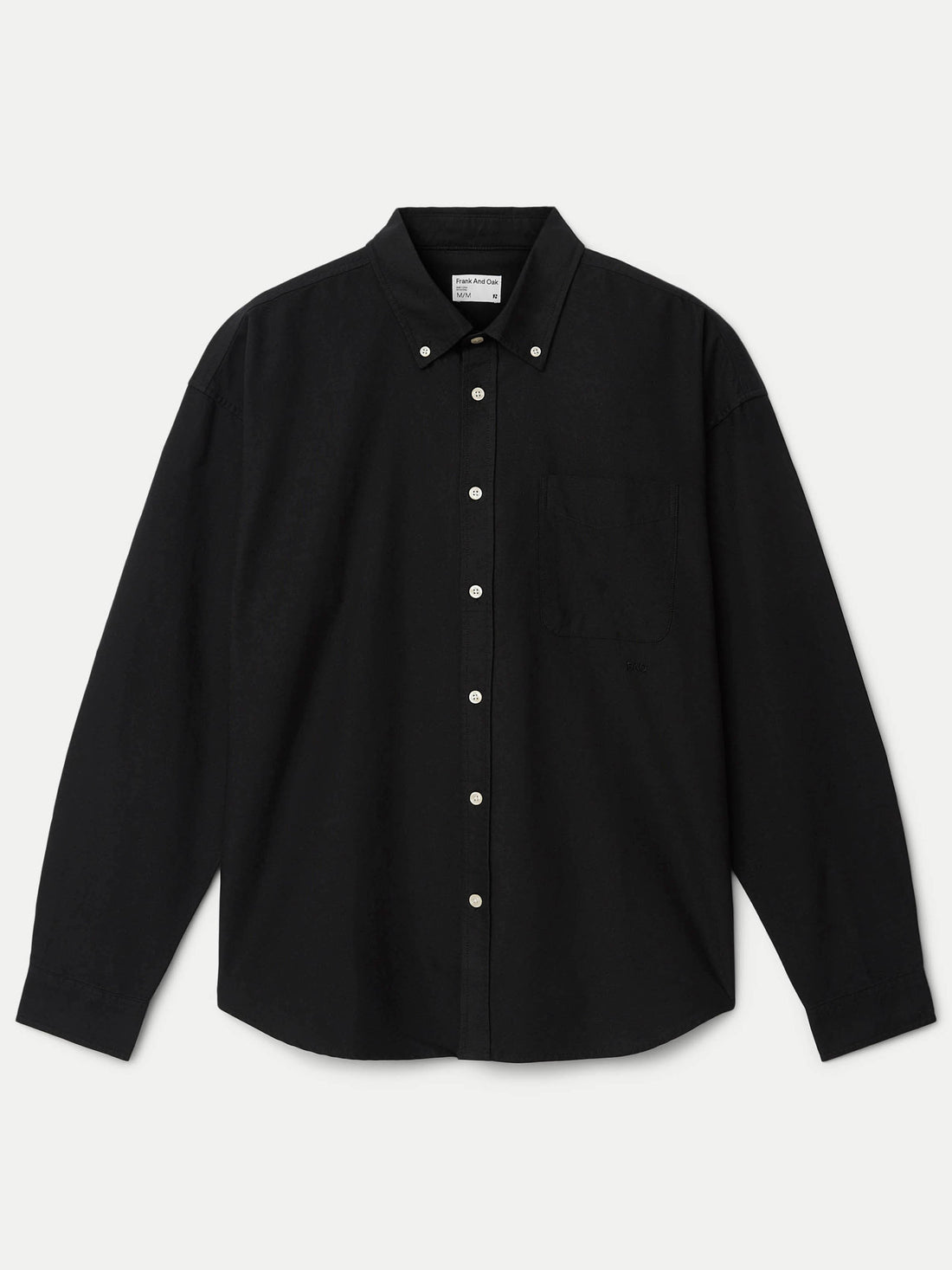 The Loose Oxford Shirt in Black