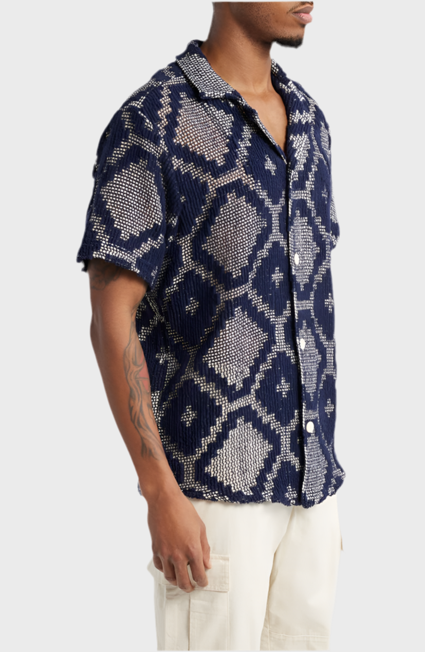 Trastevere Cuba Crochet Camp Shirt