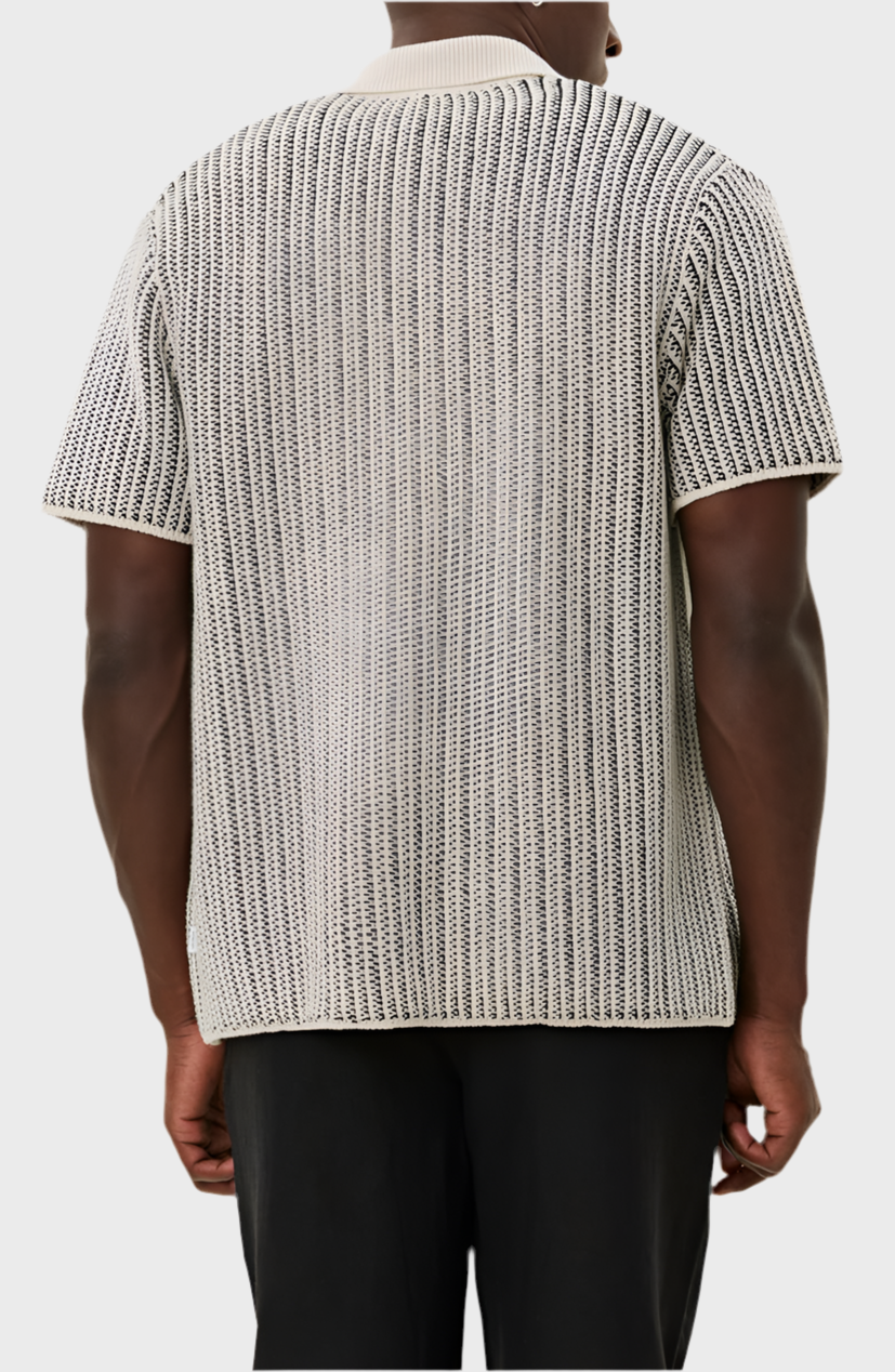 Easton Short Sleeve Button-Up Sweater