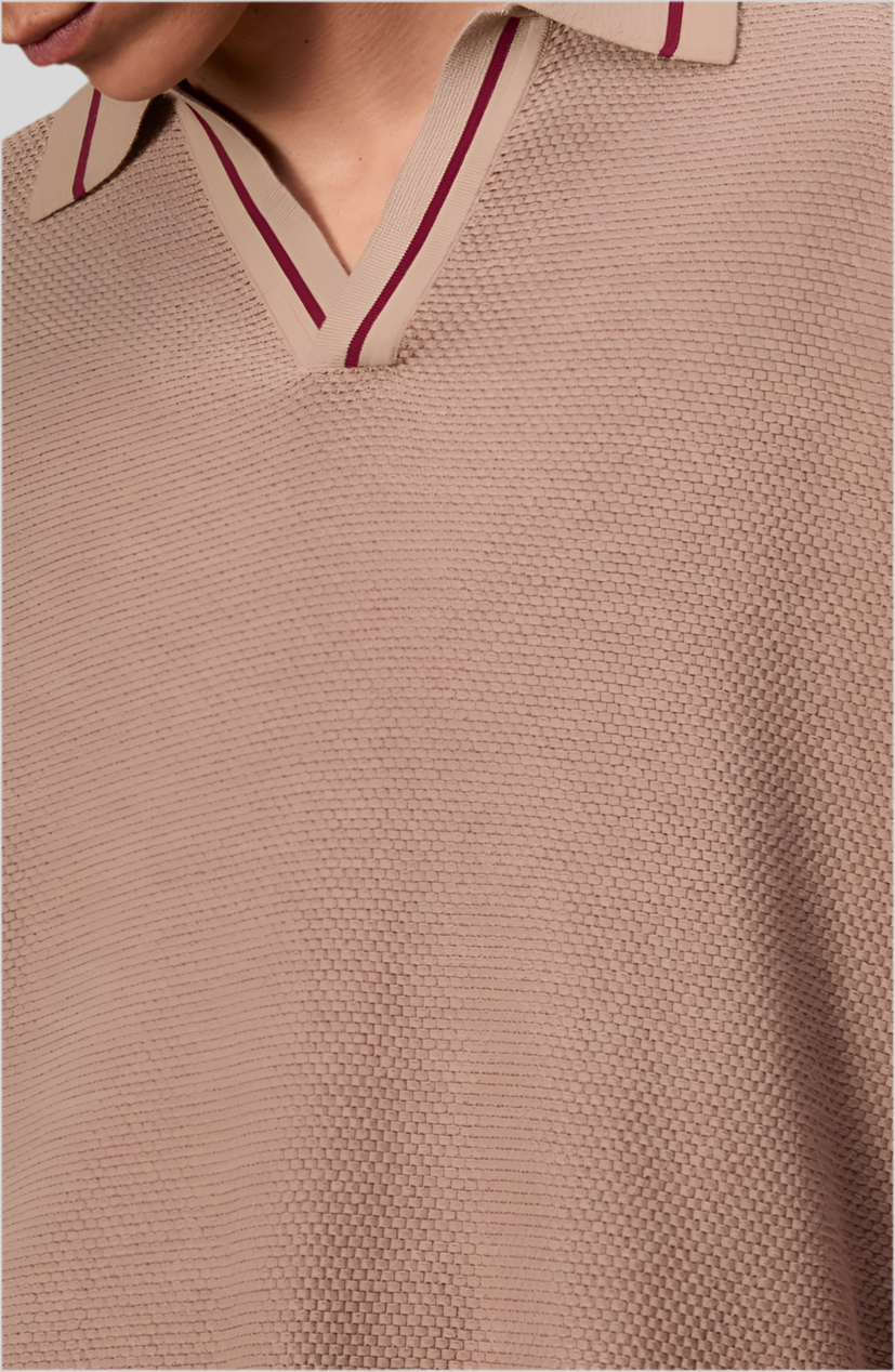 Harvey Johnny Collar Piqué Polo