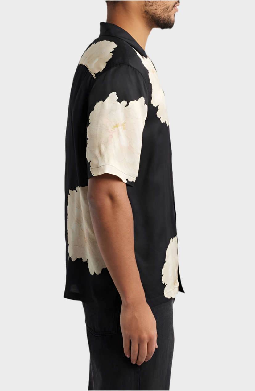 Fleur Short Sleeve Camp Shirt
