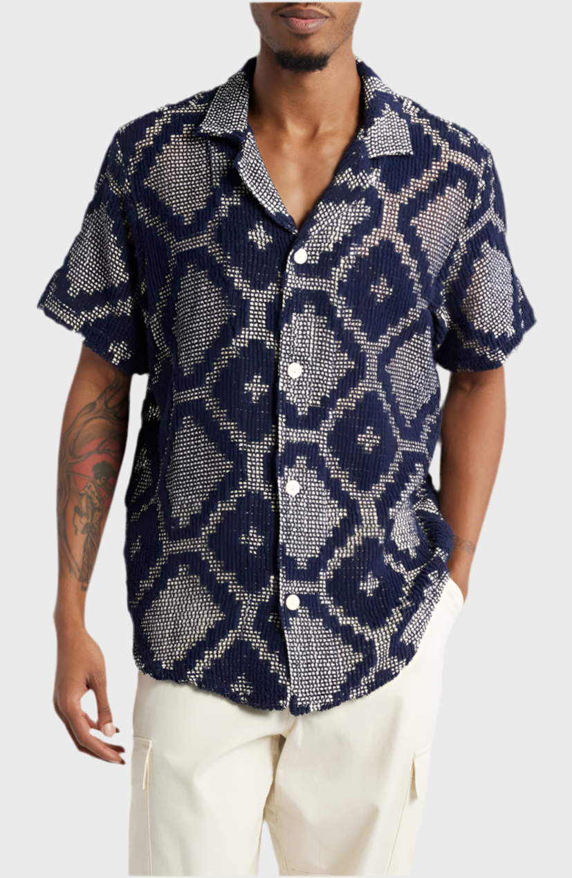 Trastevere Cuba Crochet Camp Shirt
